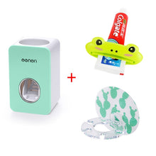Load image into Gallery viewer, Automatic Toothpaste Dispenser Dust-proof Toothbrush Holder Toothpaste Squeezers Tooth Wall Mount Stand Bathroom Accessories Set
