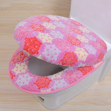 Load image into Gallery viewer, Warm Two-Pieces O-Shape Zipper Toilet Cover Seat Coral Fleece Travel Set for Bathroom Supplies