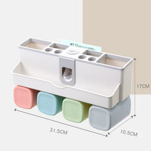 Load image into Gallery viewer, AODMUKI toothbrush holder toothpaste squeezer dispenser bathroom accessories sets bathroom storage box case household items