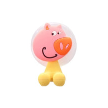 Load image into Gallery viewer, Cartoon sucker toothbrush holder suction hooks Multifunctional Animal suction cup Children bathroom set accessories Eco-Friendly