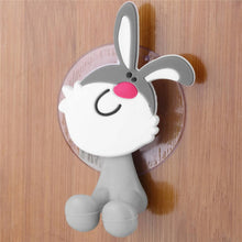Load image into Gallery viewer, Cartoon sucker toothbrush holder suction hooks Multifunctional Animal suction cup Children bathroom set accessories Eco-Friendly