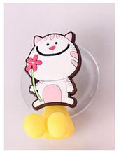 Load image into Gallery viewer, Cartoon sucker toothbrush holder suction hooks Multifunctional Animal suction cup Children bathroom set accessories Eco-Friendly