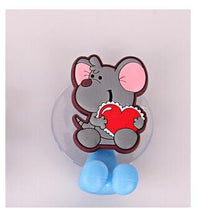 Load image into Gallery viewer, Cartoon sucker toothbrush holder suction hooks Multifunctional Animal suction cup Children bathroom set accessories Eco-Friendly